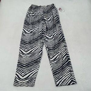 Zubaz NFL Seattle Seahawks Football Navy White Striped Lounge Sweatpants Mens L